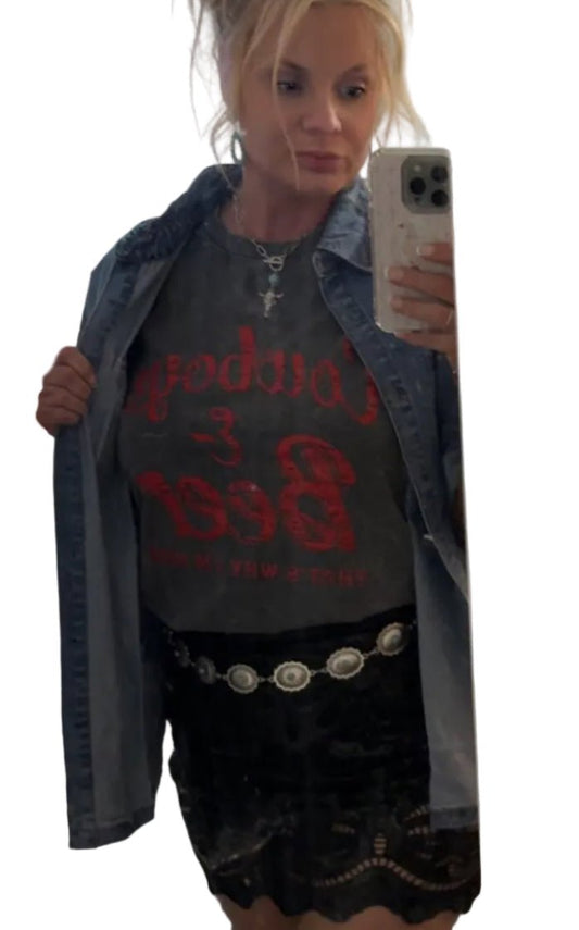 The "Cowboys & Beer" Mineral Wash Muscle Tank - Rhett and Grace Co.