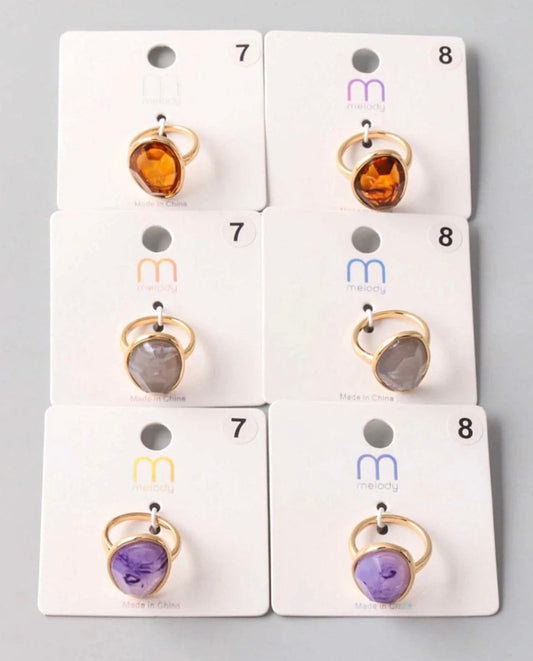 The 'Southern Glow' Stone Rings - Rhett and Grace Co.