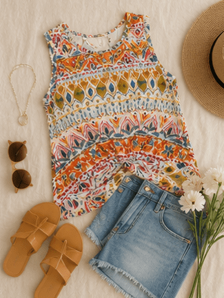 The Willow & Porch Swing Boho Top - Rhett and Grace Boutique