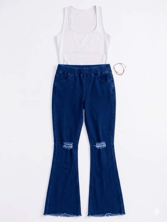 The Blue Ridge Distressed Denim - Rhett and Grace Co.