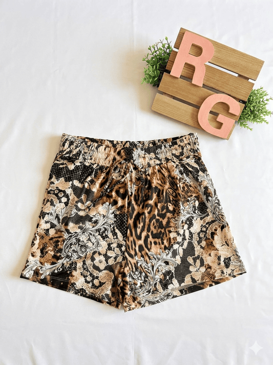 Animal print shorts - Rhett and Grace Co.