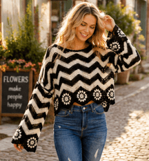 Whiskey & Wildflowers Knit - Rhett and Grace Boutique