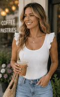 “Grace Upon Grace” Ruffle Bodysuit - Rhett and Grace Boutique