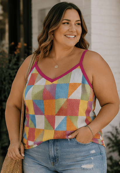 The Dolly Daydream Patchwork Top - Rhett and Grace Boutique