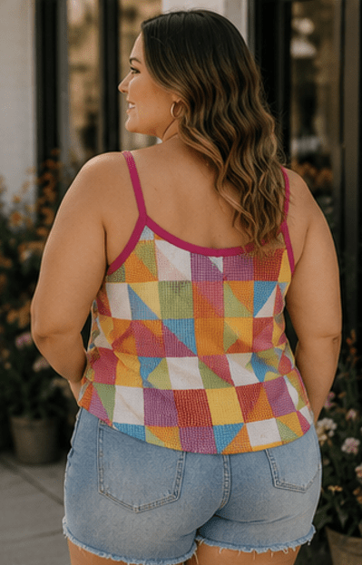 The Dolly Daydream Patchwork Top - Rhett and Grace Boutique