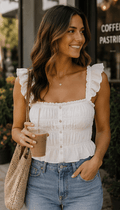 The Honeysuckle Smocked top - Rhett and Grace Boutique
