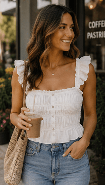 The Honeysuckle Smocked top - Rhett and Grace Boutique