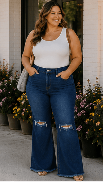 The Blue Ridge Distressed Denim - Rhett and Grace Boutique